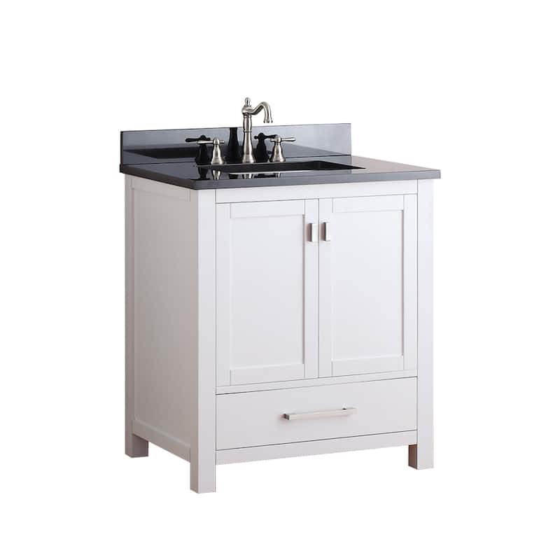 Avanity Modero 31-inch Single Vanity in White Finish with Sink and Top