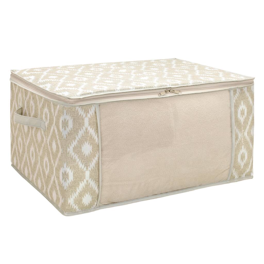 The Macbeth Collection India Faux Jute Blanket Bag