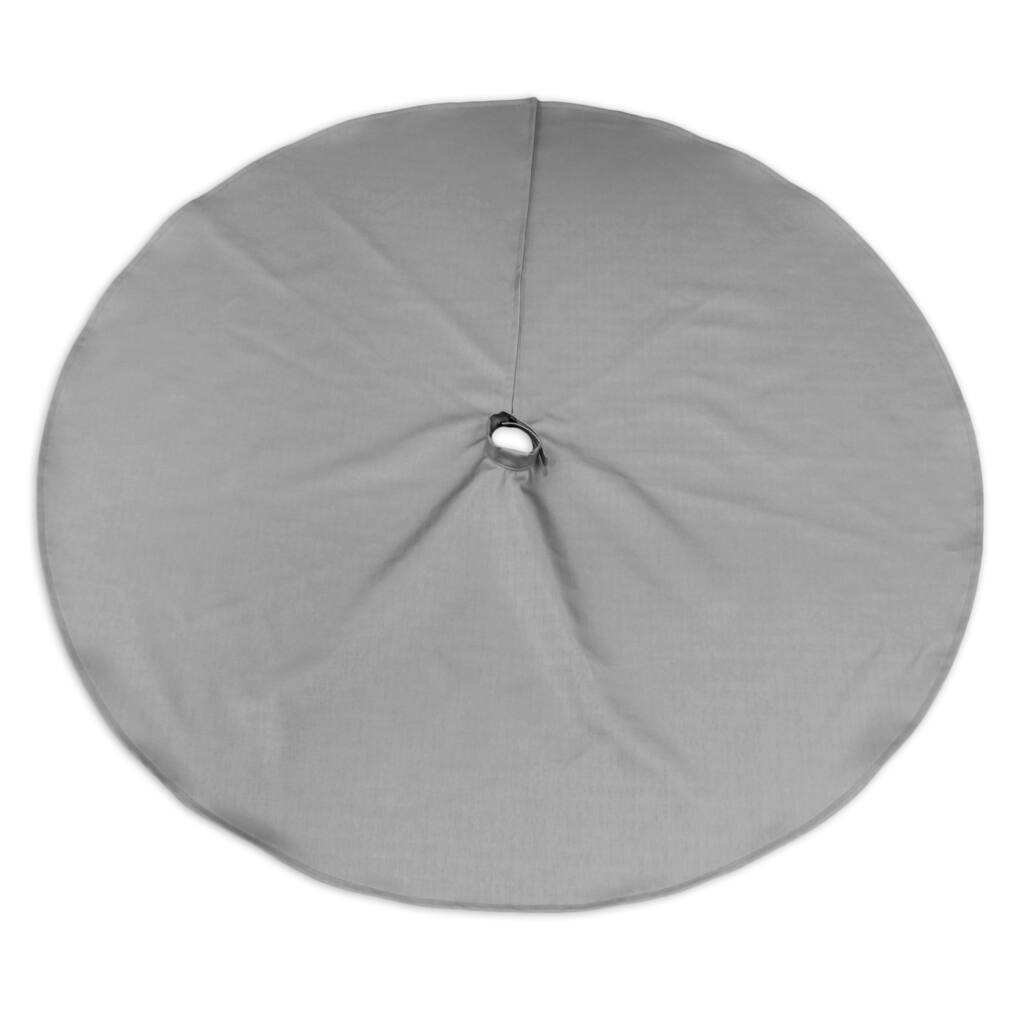 Shimmer Silver 51-inch Round Hemmed Tree Skirt