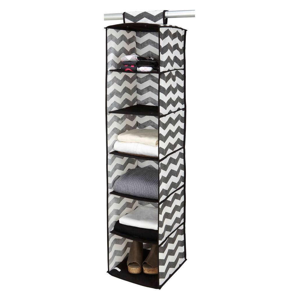 The Macbeth Collection Chevron Printed 6-shelf Organizer