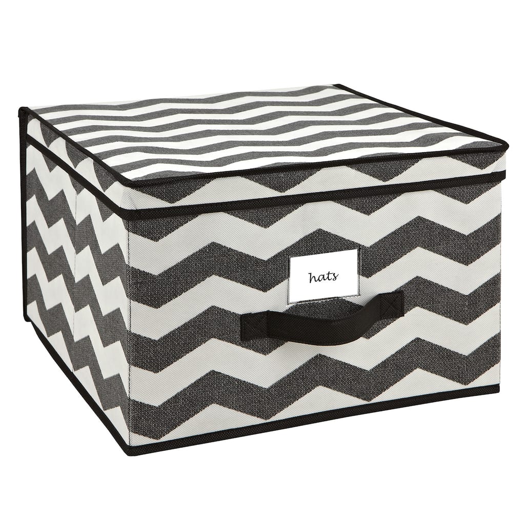The Macbeth Collection Jumbo Chevron Printed Storage Box