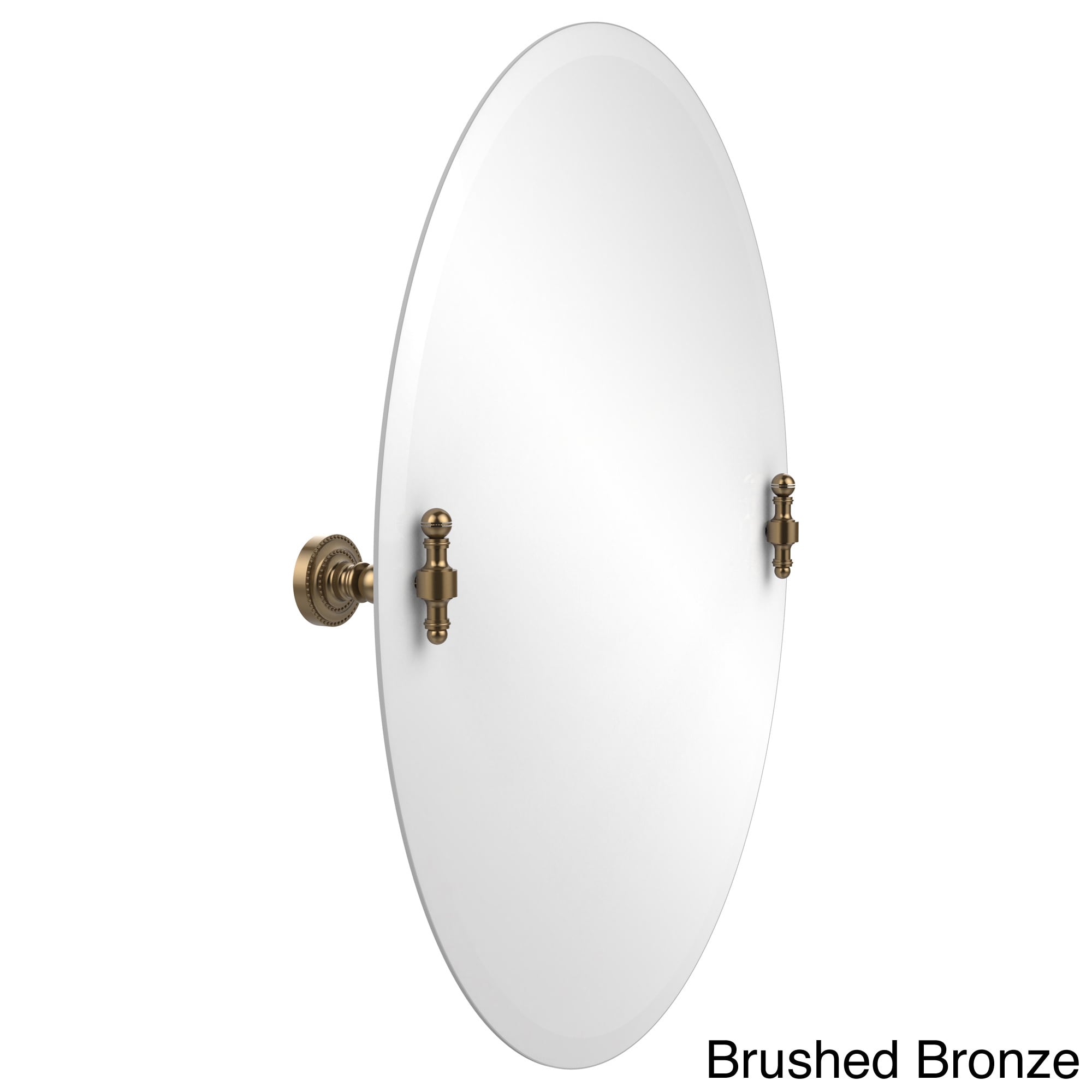 Retro Dot Frameless Beveled-edge Oval Tilt Wall Mirror Bed Bath  Beyond  9427604