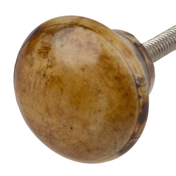 Shop Gliderite 1 25 Inch Polished Weathered Bone Cabinet Knob