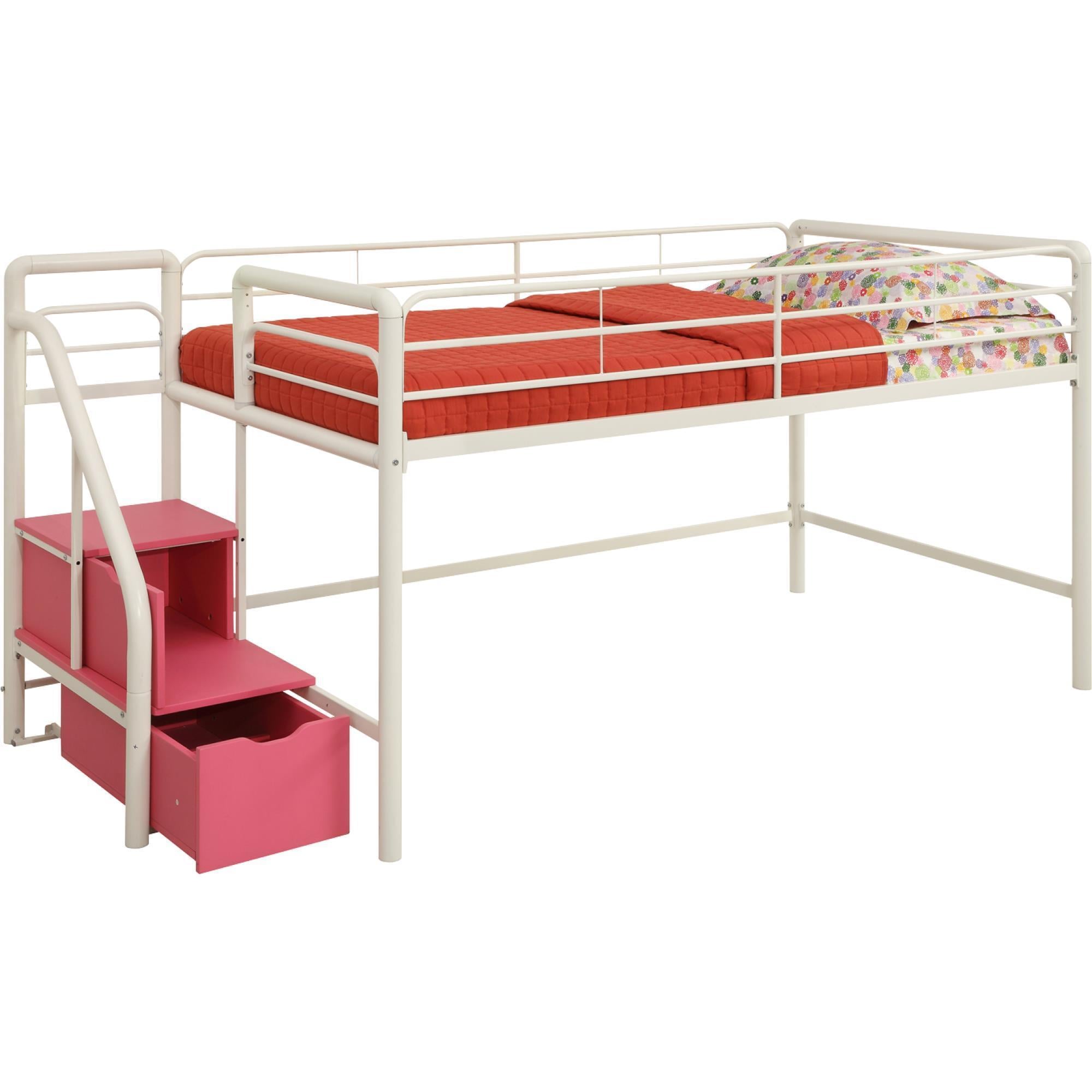 junior loft bed with storage steps