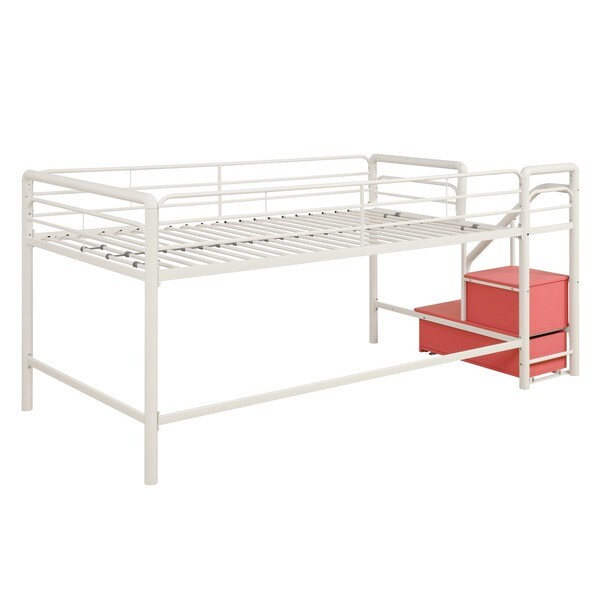 junior twin loft bed with storage steps