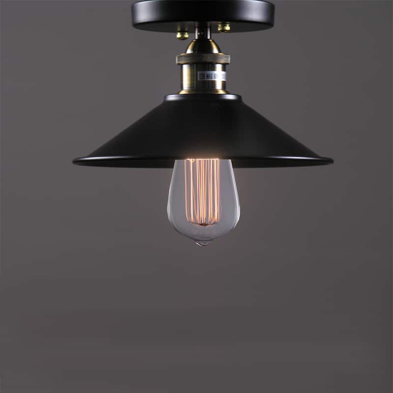 Candice 1-light Black Edison Lamp