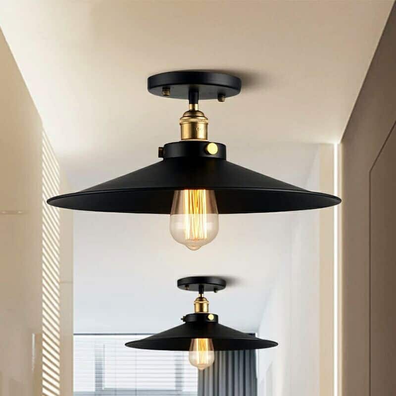 Candice 1-light Black Edison Lamp