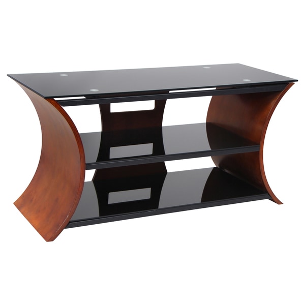 Metro Series 168 Walnut Bent Wood TV Stand