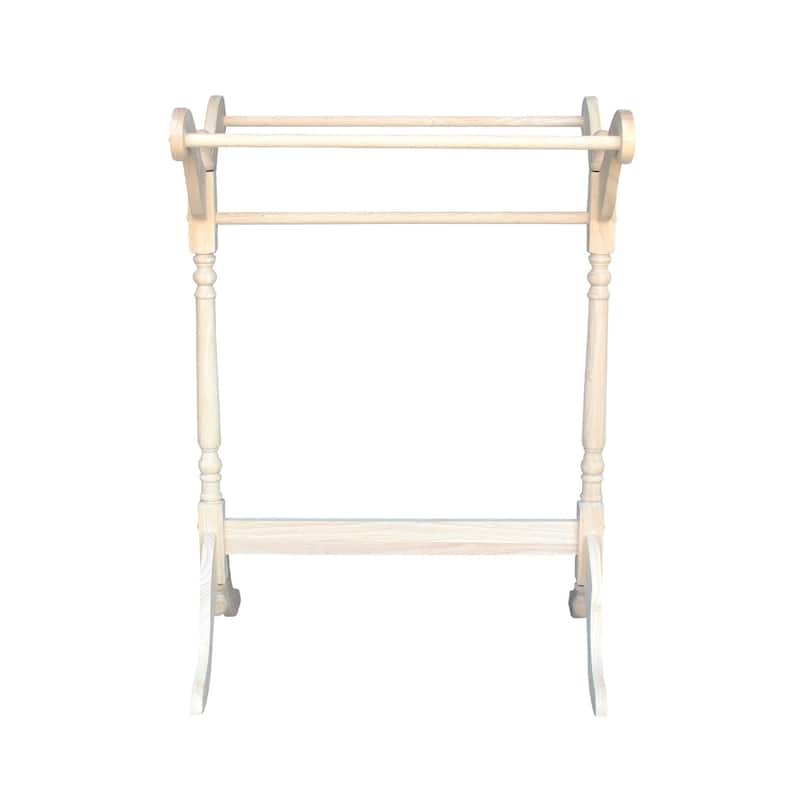 International Concepts Unfinished Parawood Quilt Rack