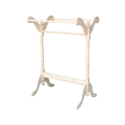 International Concepts Unfinished Parawood Quilt Rack