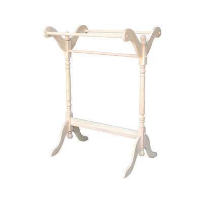 International Concepts Unfinished Parawood Quilt Rack