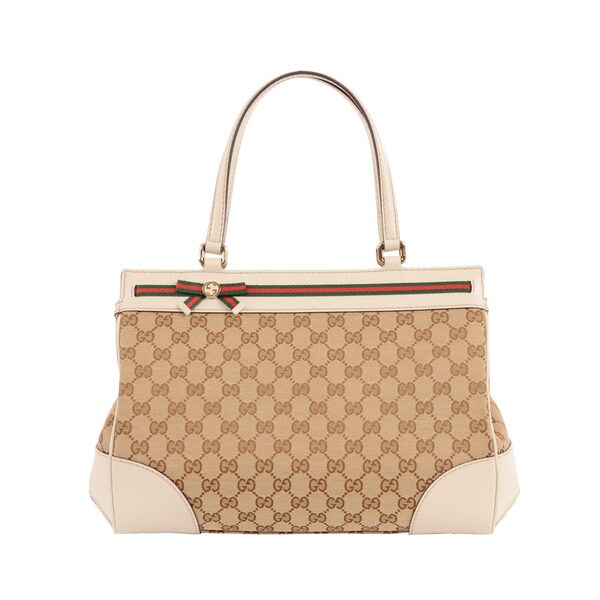 Gucci 'Mayfair' Medium Canvas and Leather Tote Bag - Free Shipping ...