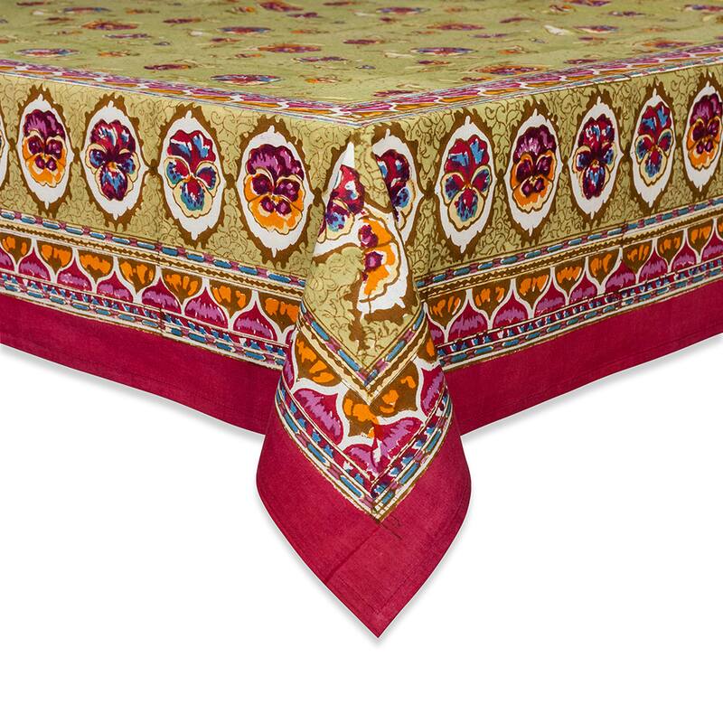 Couleur Nature Pansy Rectangle Tablecloth