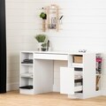 South Shore Crea Collection Pure White Craft Hobby and Sewing Machine Table