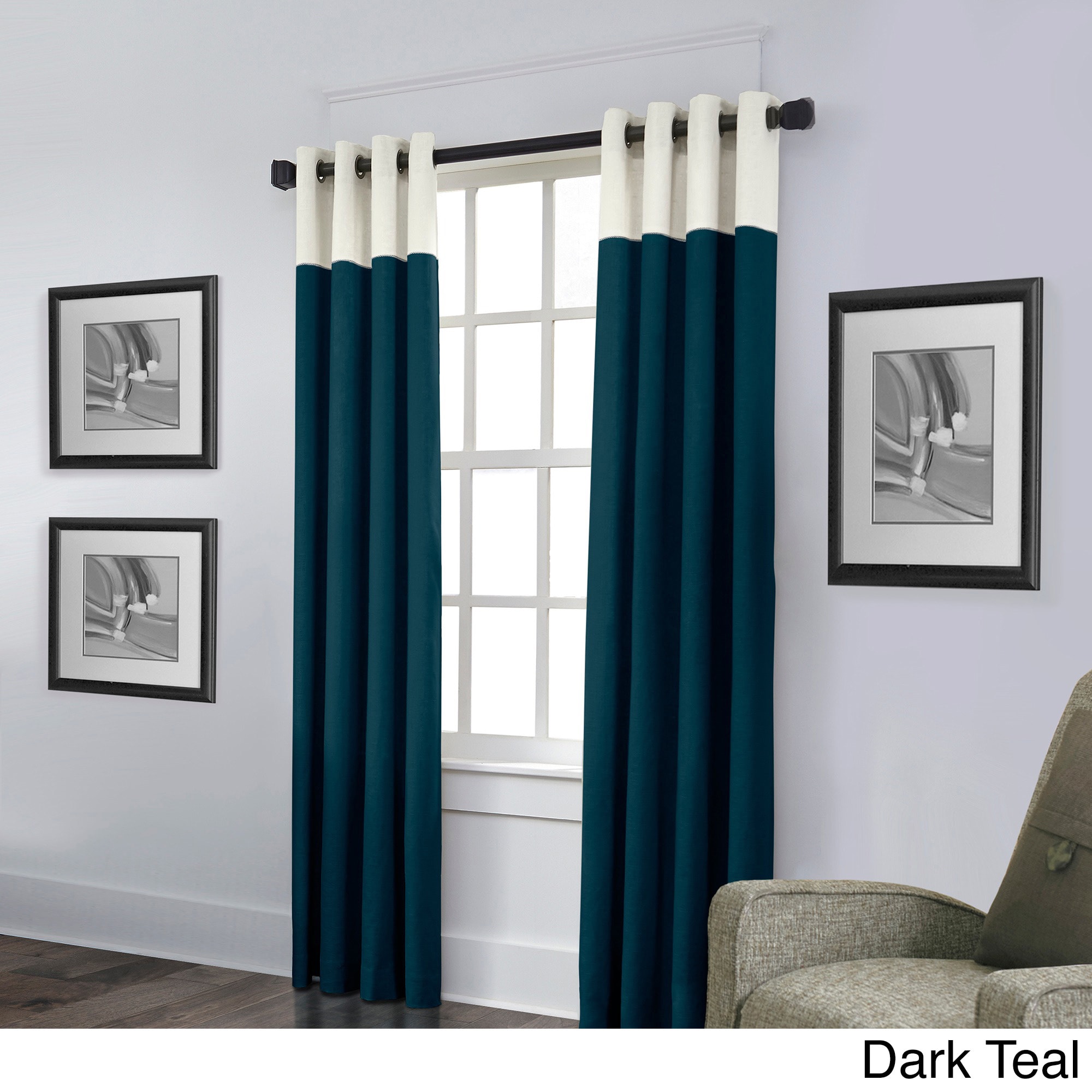 Shop Veratex Linen Monterrey Grommet Single Curtain Panel On
