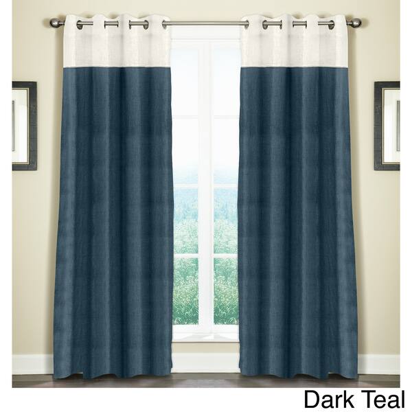 Shop Grand Luxe Linen Monterey Grommet Curtain Panel 108 L In