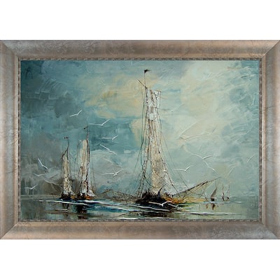 La Pastiche Justyna Kopania 'Boats ' Framed Fine Art Print