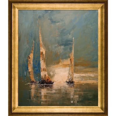 La Pastiche Justyna Kopania 'Boats ' Framed Fine Art Print