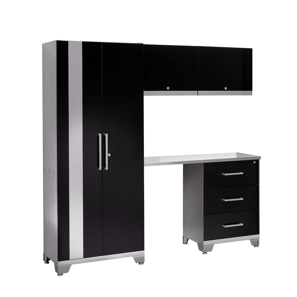 NewAge Products Performance Series 5-piece Cabinet Set with Tool Drawer (Black)