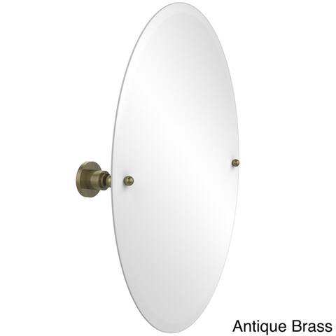 Allied Brass Astor Place Collection Frameless Oval Tilt Wall Mirror