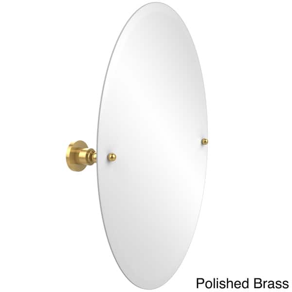 slide 1 of 14, Allied Brass Astor Place Collection Frameless Oval Tilt Wall Mirror