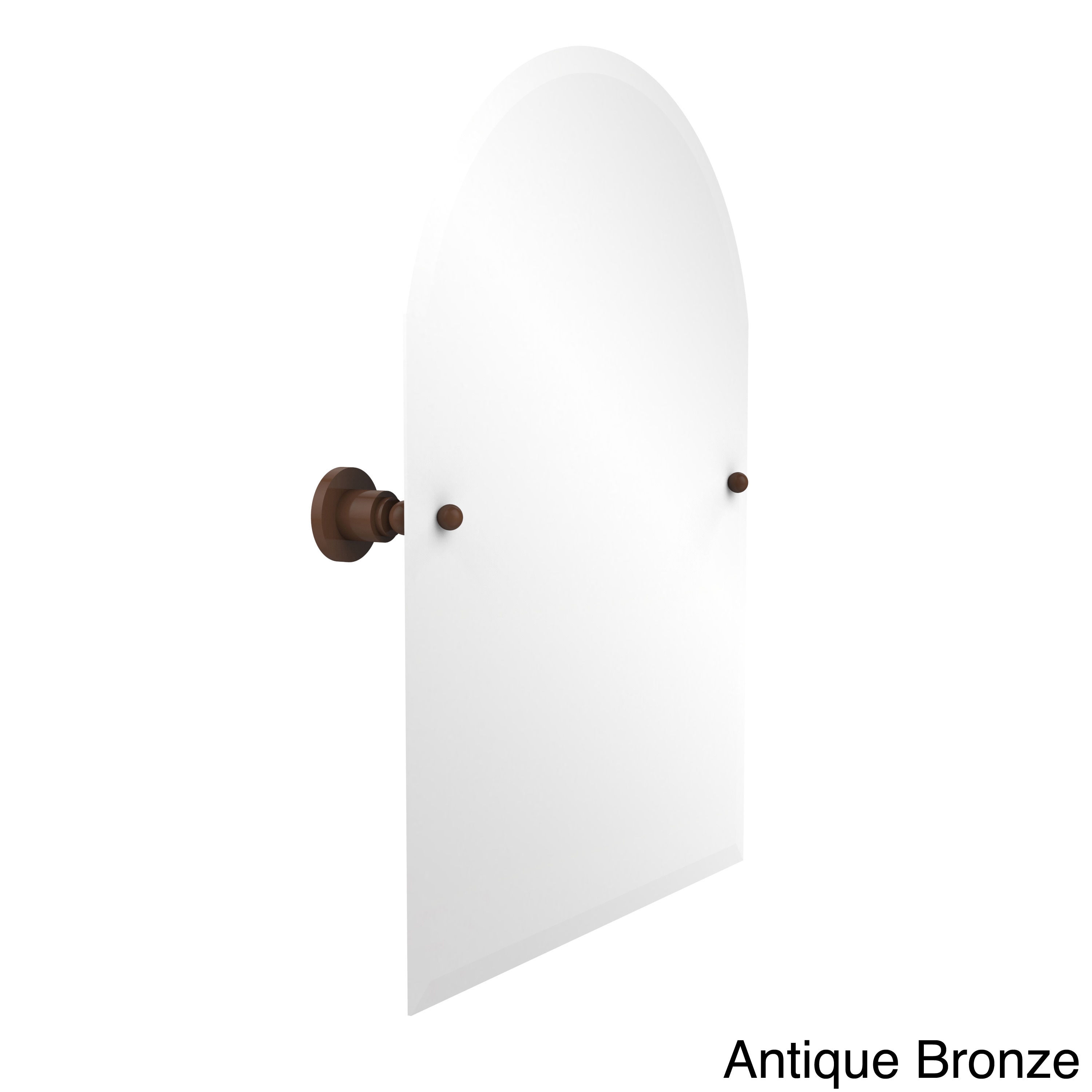 Allied Brass Frameless Arched Top Tilt Wall Mirror Astor Place Collection  with Beveled Edge On Sale Bed Bath  Beyond 9428229