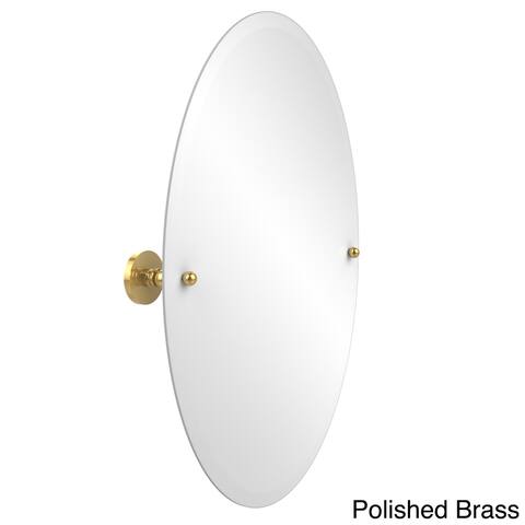 Allied Brass Frameless Oval Tilt Wall Mirror