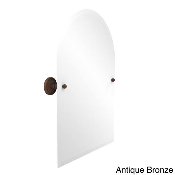 Prestige Regal Beveled Edge Frameless Arched Top Tilt Wall Mirror Bed