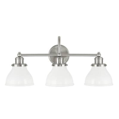 Baxter 3-light Brushed Nickel Bath/ Vanity Light - Brushed Nickel