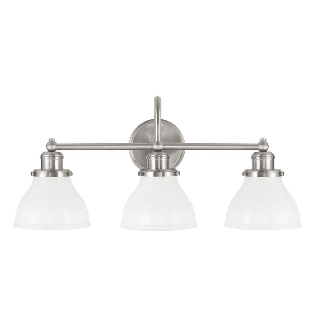 Baxter 3-light Brushed Nickel Bath/ Vanity Light - Brushed Nickel