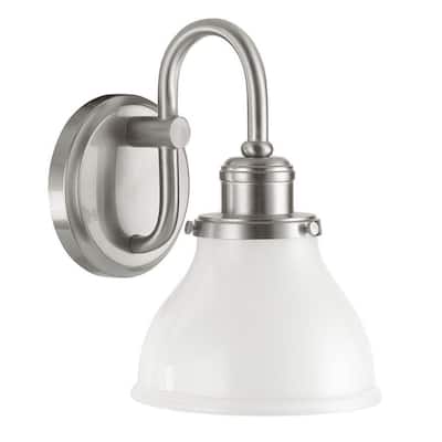 Baxter 1-light Wall Sconce w/ Milk Glass