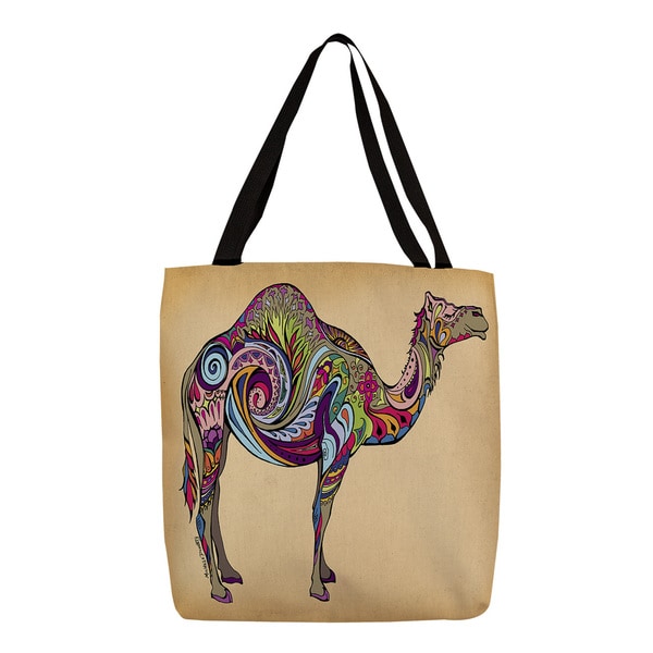 Colorful Camel Graphic Print Tote