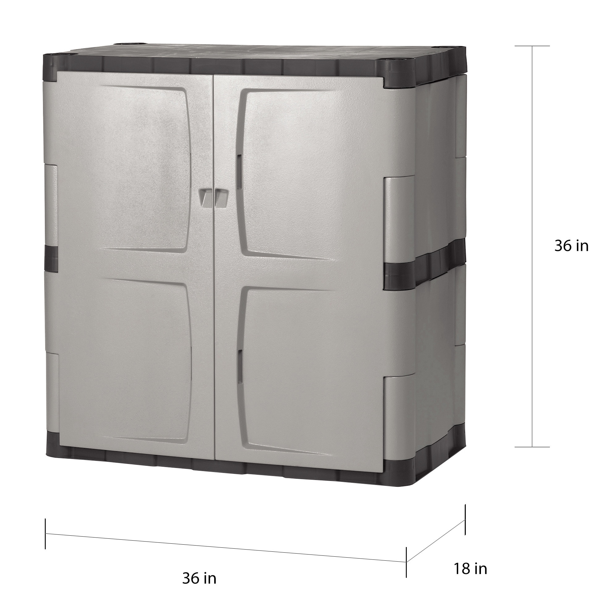 Rubbermaid 24in Mica /& Charcoal Wall Cabinet 788800MICHR