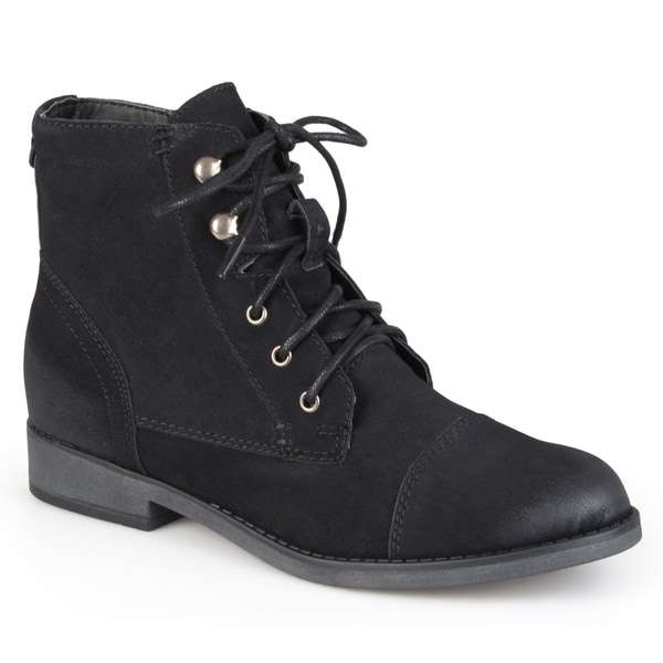 Ruebe' Lace-up Booties - Overstock 