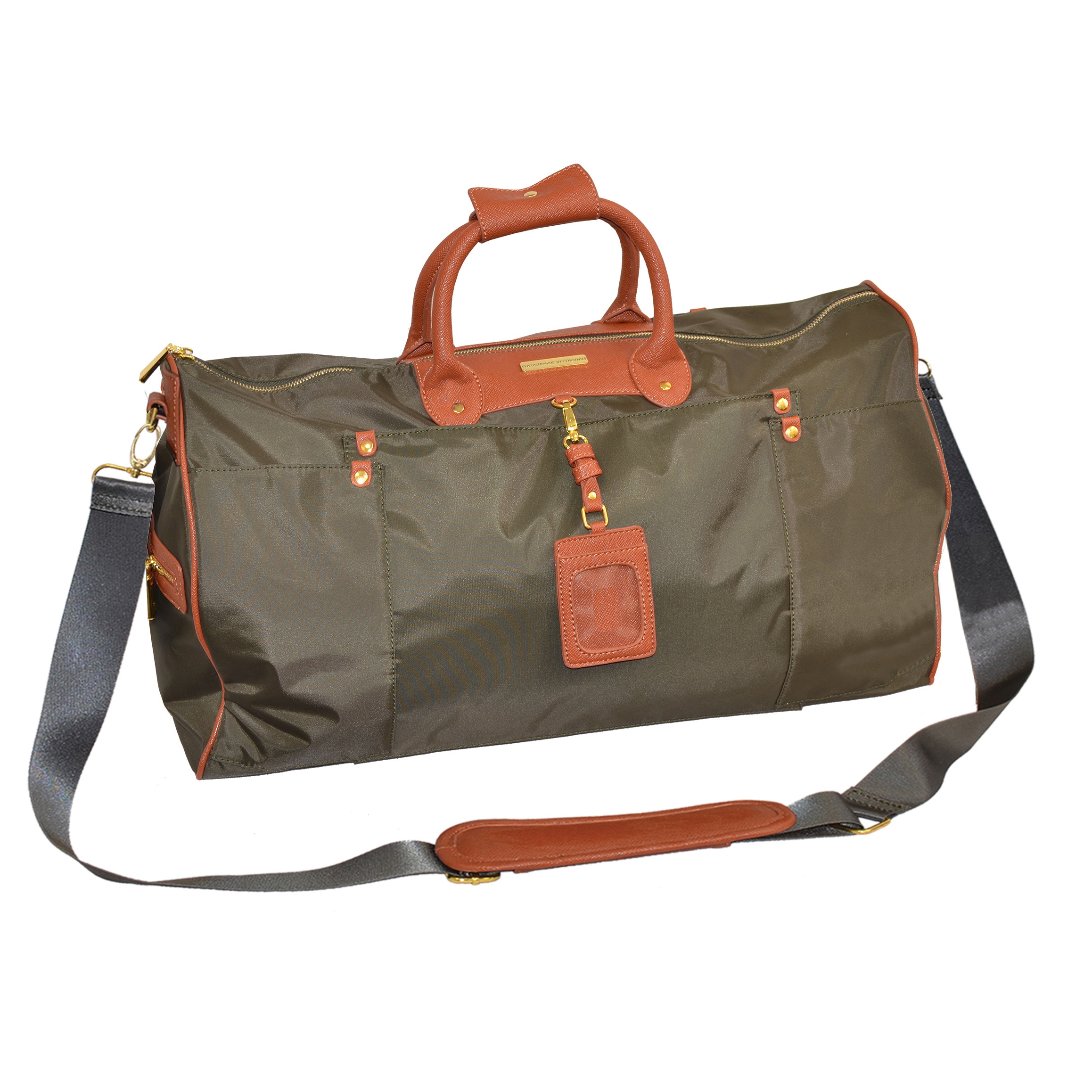 adrienne vittadini nylon duffle bag