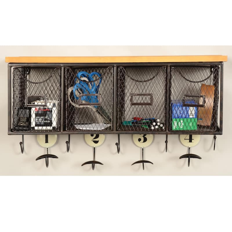 Linon 4-basket Wall Organizer