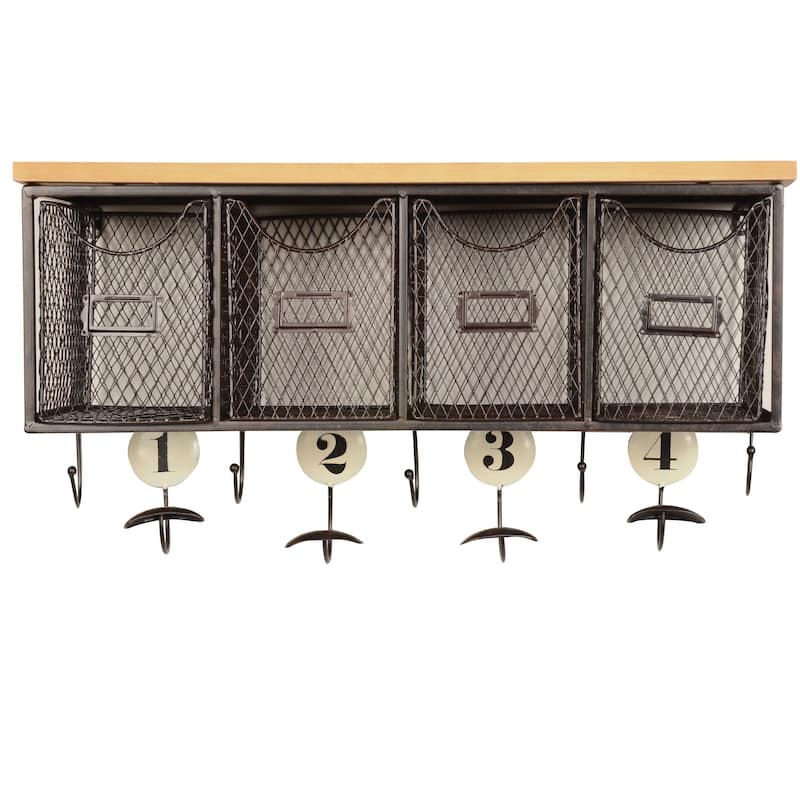 Linon 4-basket Wall Organizer