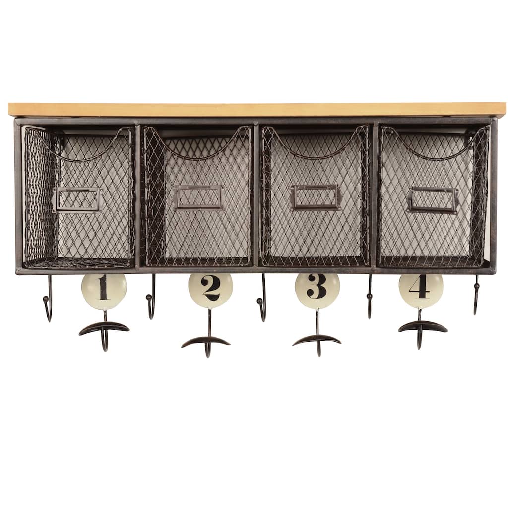 Linon 4-basket Wall Organizer