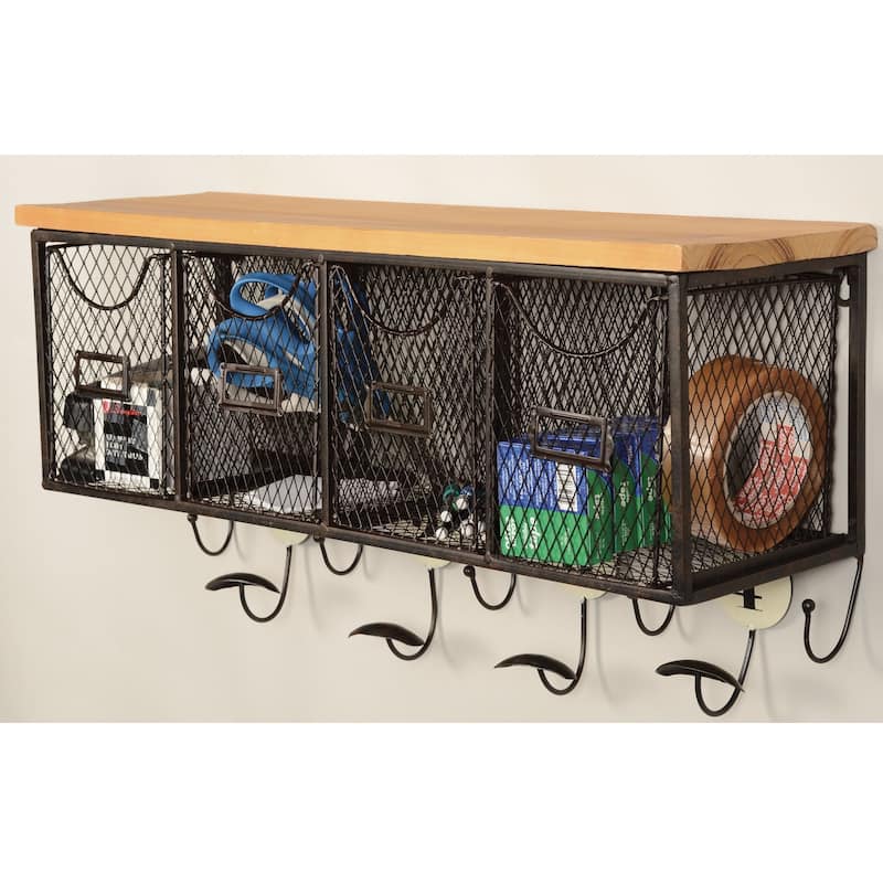 Linon 4-basket Wall Organizer