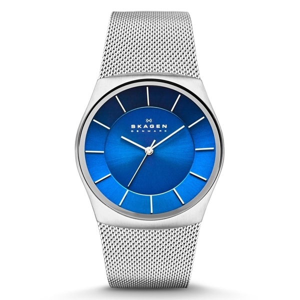 Skagen Mens SKW6068 Havene Quartz 3 Hand Stainless Steel Silver Watch