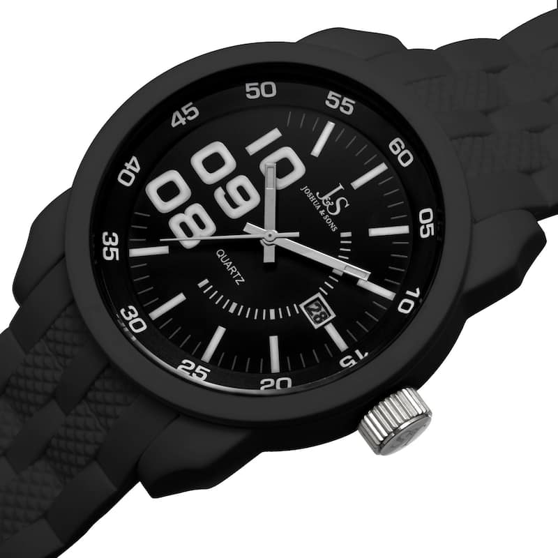 Joshua & Sons Men's Quartz Date Strap Watch