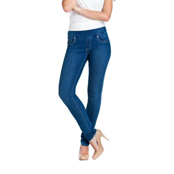 Shop Bluberry Denim Women's Blue Slim Cut Jeans - Free Shipping On ...