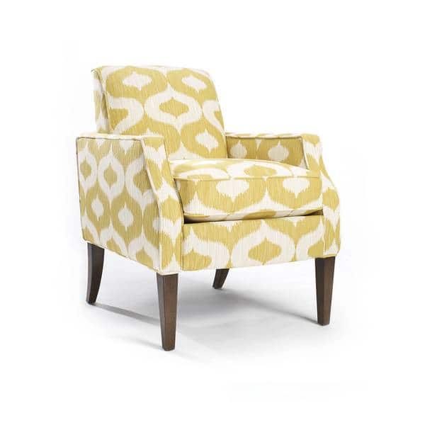 Shop Olson Sunflower Patterned Modern Arm Chair Overstock 9437473