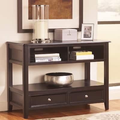 Signature Design by Ashley Carlyle Almost Black Console Sofa Table