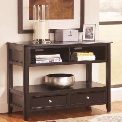 Signature Design by Ashley Carlyle Almost Black Console Sofa Table