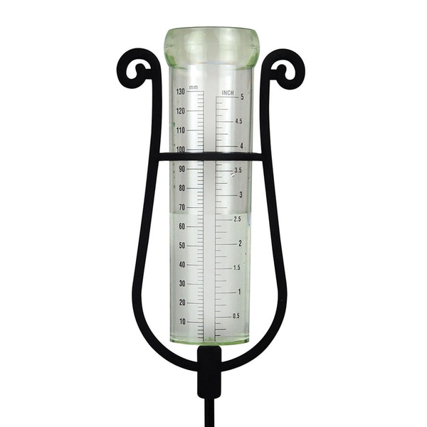 Decorative Metal Rain Gauge with Stake Free Shipping On Orders Over