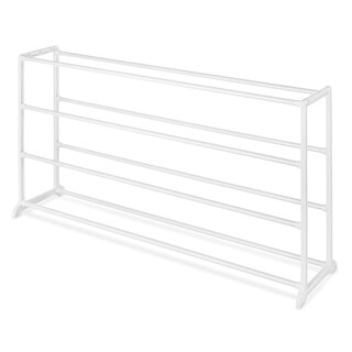 Top Product Reviews For Whitmor White Resin 20 Pair Shoe Rack 9437673 Overstock