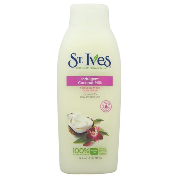 St. Ives Indulgent Coconut Milk Triple Butters 24 ounce Body Wash