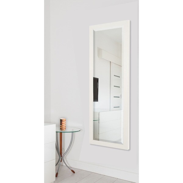 American Made Rayne Modern White 24 x 62inch Full Body Mirror Free