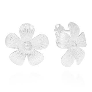 Handmade Hawaiian Plumeria Flower Satin 925 Silver Post Earrings Thailand Ping The Best Deals On Sterling Handmade Hawaiian Plumeria Flower Satin 925 Silver Post Earrings Thailand Ping The Best Deals On Sterling
